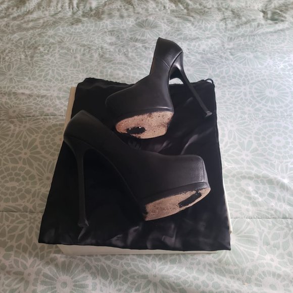 YSL PLATFORM BLACK SIZE 6½ - Picture 2 of 6